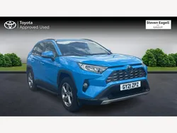 Blue Used 2021 Toyota RAV4 Hybrid Design SUV | £24,734 (Fair price)