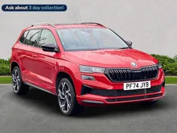 Red Used 2024 Skoda Karoq SportLine SUV | £28,800 (Fair price)