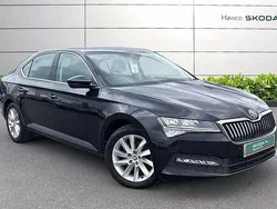 Black magic pearl effect Used 2022 Skoda Superb SE Hatchback | £16,495 (Fair price)