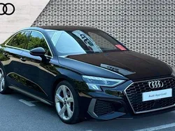 Black Used 2021 Audi A3 S-Line Sedan | £20,259 (Fair price)