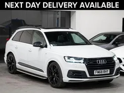 White Used 2018 Audi Q7 Advanced SUV | £34,995 (Fair price)
