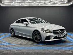 Silver Used 2019 Mercedes C200 AMG line Coupe | £16,290 (Good price)