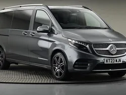 Grey Used 2023 Mercedes V220 AMG line MPV | £56,500 (Good price)