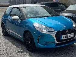 Blue Used 2016 DS Automobiles DS3 Chic Hatchback | £5,895 (Fair price)