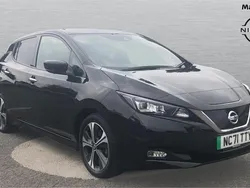 Black Used 2021 Nissan Leaf Tekna Hatchback | £9,971 (Fair price)