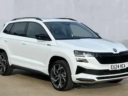 White Used 2024 Skoda Karoq SportLine SUV | £27,650 (Fair price)