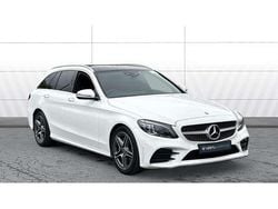 White Used 2019 Mercedes C200 AMG Line Premium Plus Estate | £18,357 (Fair price)