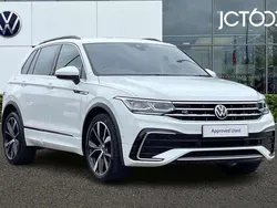White Used 2021 VW Tiguan R-line SUV | £27,601 (Fair price)