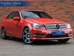 Red Used 2013 Mercedes C350 AMG Sedan | £9,989 (Expensive)