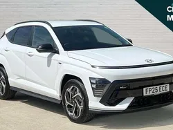 White New 2025 Hyundai Kona N Line SUV | £29,342 (A bit pricey)