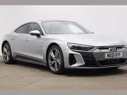Silver Used 2021 Audi e-tron GT quattro Comfort Sedan | £35,250 (Fair price)
