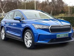 Race blue metallic Used 2023 Skoda Enyaq iV ecoSuite SUV | £27,000 (Fair price)