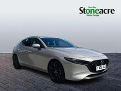 Silver New 2025 Mazda 3 Takumi-Line Hatchback | £28,495 (A bit pricey)