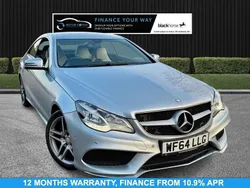 Silver Used 2015 Mercedes E220 AMG line Coupe | £11,195 (Fair price)
