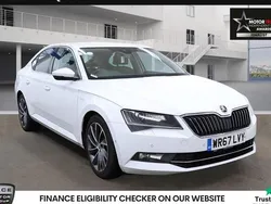 White Used 2017 Skoda Superb LAURIN & KLEMENT Hatchback | £13,890 (Fair price)