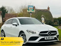 White Used 2019 Mercedes CLA180 Shooting Brake AMG line Estate | £17,990 (Super price)