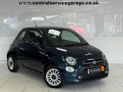 Blue Used 2021 Fiat 500 Lounge Hatchback | £8,695 (Fair price)