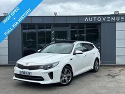 White Used 2018 Kia Optima GT-Line S Estate | £12,990 (Expensive)