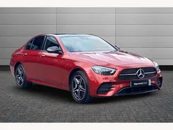 Red Used 2020 Mercedes E300 AMG line Sedan | £30,150