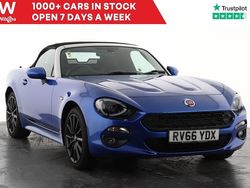 Blue Used 2016 Fiat 124 Spider Lusso Plus Cabriolet | £11,499 (Fair price)