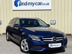 Blue Used 2017 Mercedes C220 Executive Estate | £9,499 (Good price)
