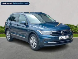 Blue Used 2022 VW Tiguan Life SUV | £16,999 (Good price)