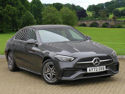 Grey Used 2022 Mercedes C300e AMG line Sedan | £27,600 (Fair price)