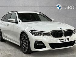 White Used 2021 BMW 320 M Sport Estate | £25,995 (Fair price)
