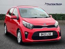 Red Used 2021 Kia Picanto 2 Hatchback | £9,458 (Fair price)
