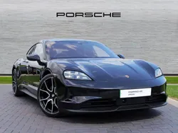 Jet black metallic Used 2024 Porsche Taycan 4S Sedan | £97,000