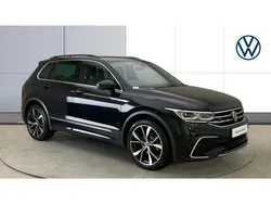 Black Used 2022 VW Tiguan R-line SUV | £26,500 (Fair price)