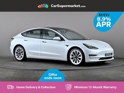 White Used 2021 Tesla Model 3 Long Range AWD Sedan | £20,197 (Fair price)