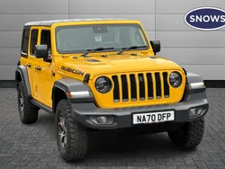 Yellow Used 2020 Jeep Wrangler Rubicon SUV | £33,984 (Fair price)