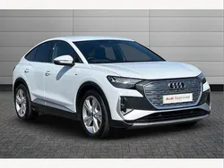 White Used 2025 Audi Q4 Sportback e-tron S-Line SUV | £36,395