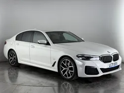 White Used 2021 BMW 520 M Sport Sedan | £23,600 (Fair price)