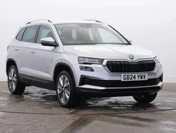 Brilliant silver metallic Used 2024 Skoda Karoq SE L SUV | £20,800 (Fair price)