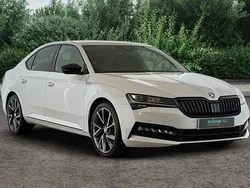White Used 2024 Skoda Superb SportlinePlus Hatchback | £25,790 (Fair price)