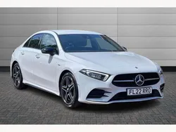 White Used 2022 Mercedes A180 AMG Line Premium Sedan | £23,350 (A bit pricey)