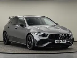 Mountain gray metallic finish Used 2024 Mercedes A35 AMG Premium Plus Hatchback | £38,700 (Fair price)