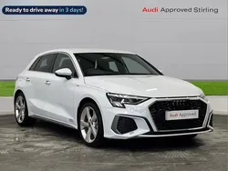 White Used 2024 Audi A3 S-Line Hatchback | £25,426 (Fair price)
