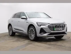 Silver Used 2022 Audi e-tron S-Line SUV | £26,499 (A bit pricey)