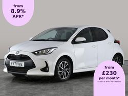 White Used 2021 Toyota Yaris Hybrid Design Hatchback | £16,126 (Fair price)