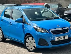 Blue Used 2016 Peugeot 108 Active Hatchback | £5,495 (Fair price)