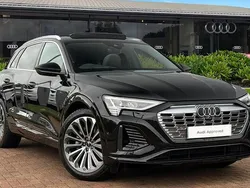 Black Used 2024 Audi Q8 e-tron S-Line SUV | £49,490 (Expensive)