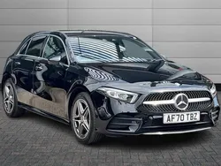 Cosmos black Used 2020 Mercedes A250 AMG Line Premium Hatchback | £20,150 (Fair price)
