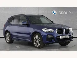 Blue Used 2019 BMW X3 M Sport SUV | £22,990 (Fair price)