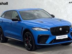 Metallic ultra blue Used 2024 Jaguar F-Pace SVR SUV | £75,990