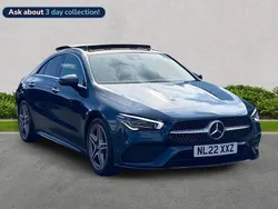 Blue Used 2022 Mercedes CLA180 AMG Line Premium Plus Sedan | £26,273 (Fair price)