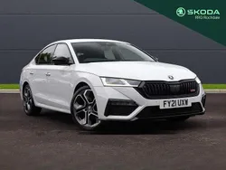 Moon white metallic Used 2021 Skoda Octavia vRS Hatchback | £20,500 (Expensive)