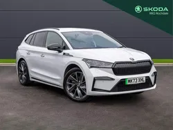 White Used 2023 Skoda Enyaq iV SportLine SUV | £28,495 (Fair price)